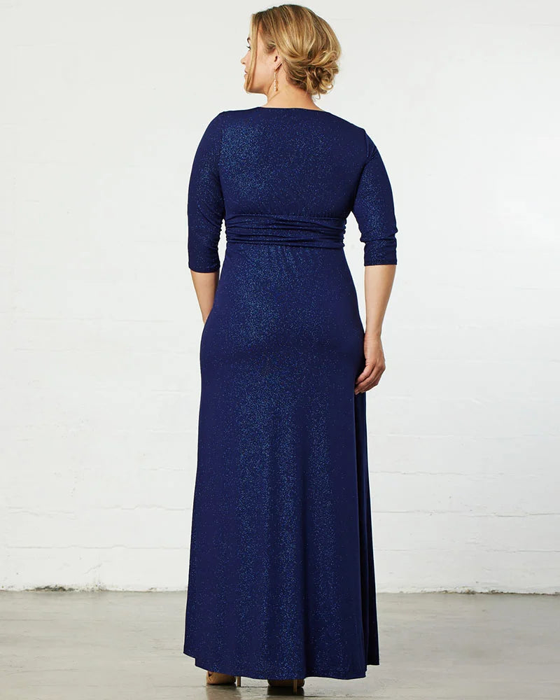 Plus Size Dresses Long Formal Plus Size Glitter Evening Mother of the Bride Dress Kiyona 12182203 Evening Star