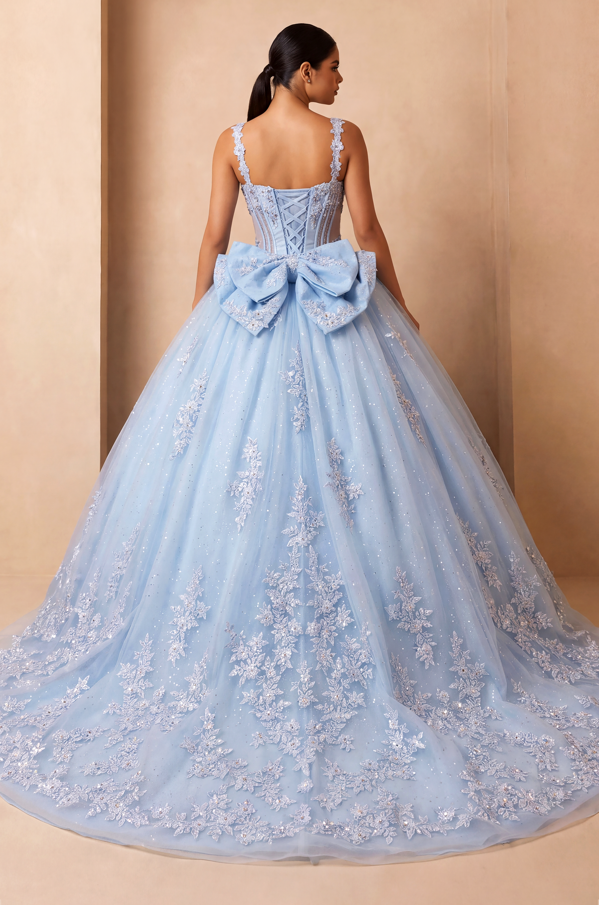 Sweetheart Floor-Length Tulle Quinceanera Ball Gown 3003