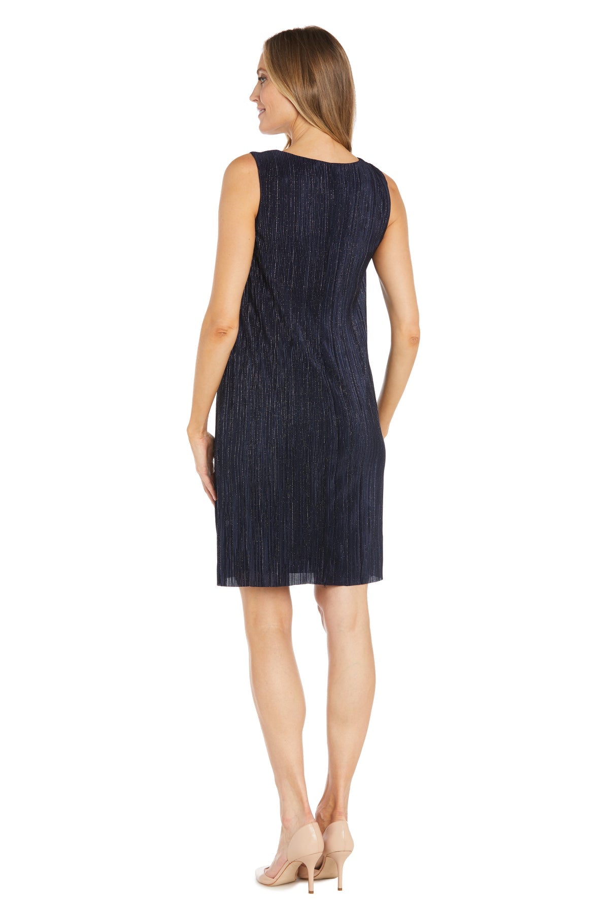 R&M Richards 3007 Short Mother of the Bride Glitter Jacket Dress