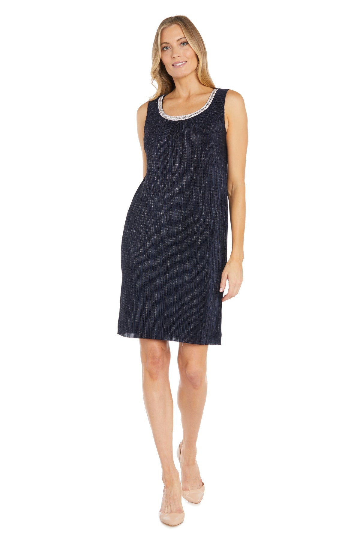 R&M Richards 3007 Short Mother of the Bride Glitter Jacket Dress