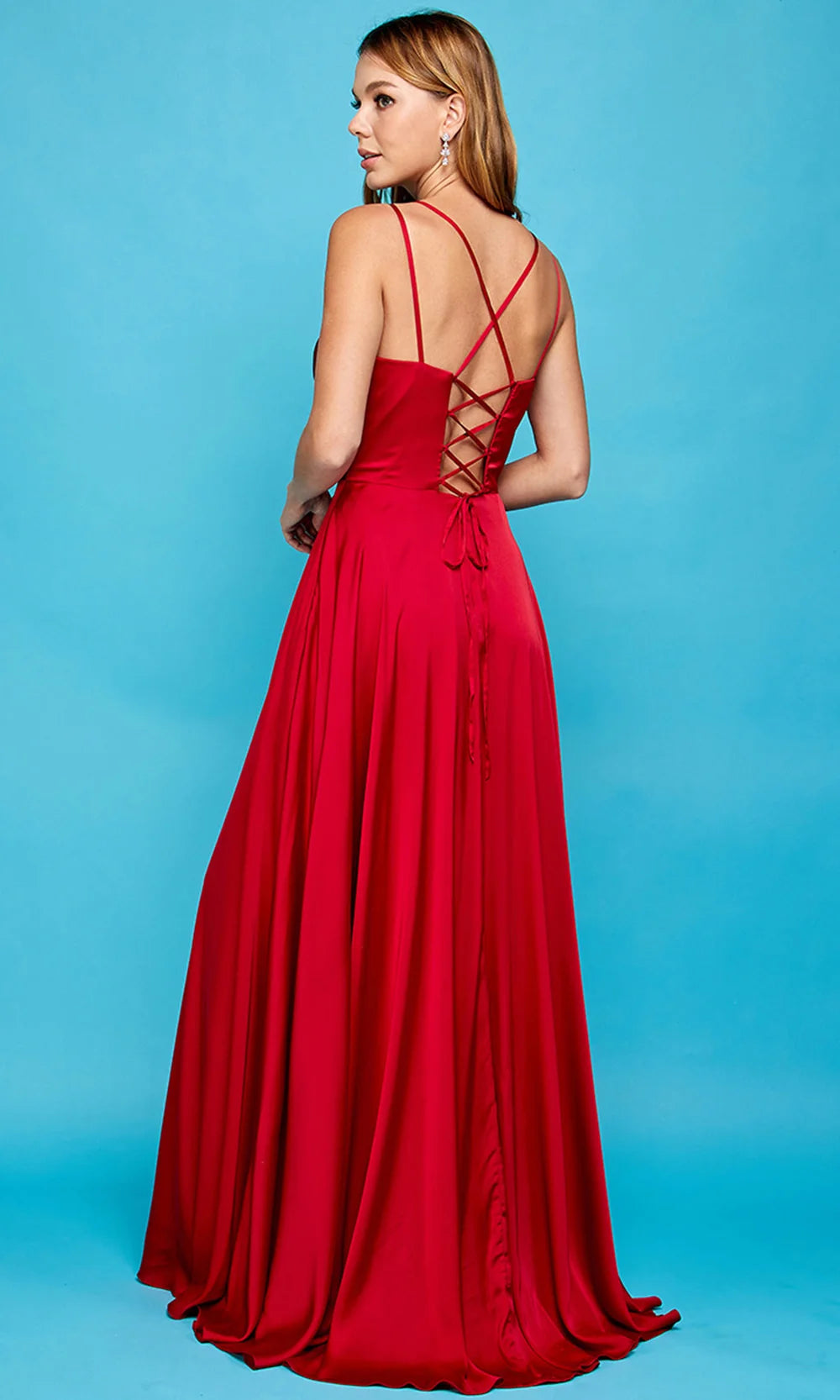 Prom Dresses  Long A Line Formal Slit Pocket Prom Dress Burgundy