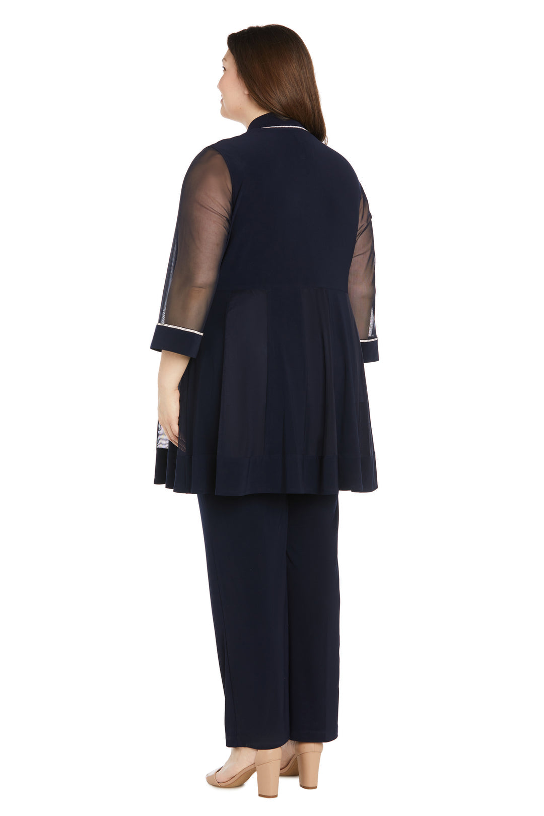 R&M Richards 3024W Long Formal Plus Size Pant Suit