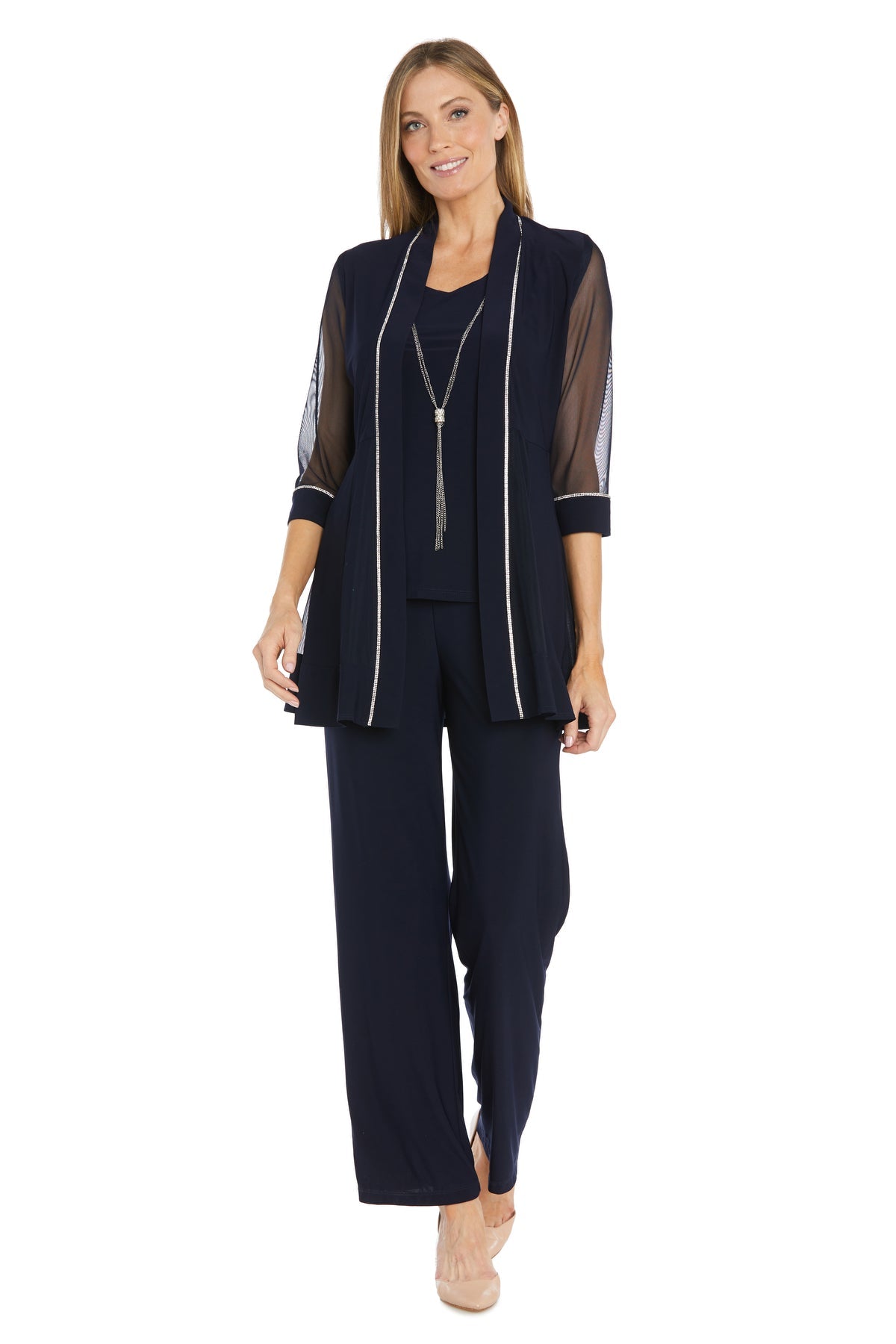 R&M Richards 3024 Long Mother of the Bride Formal Pant Suit