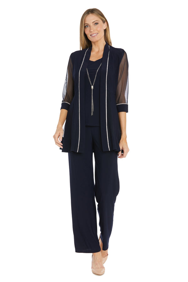 Long Mother of the Bride Pant Suit Formal R&M Richards 3024
