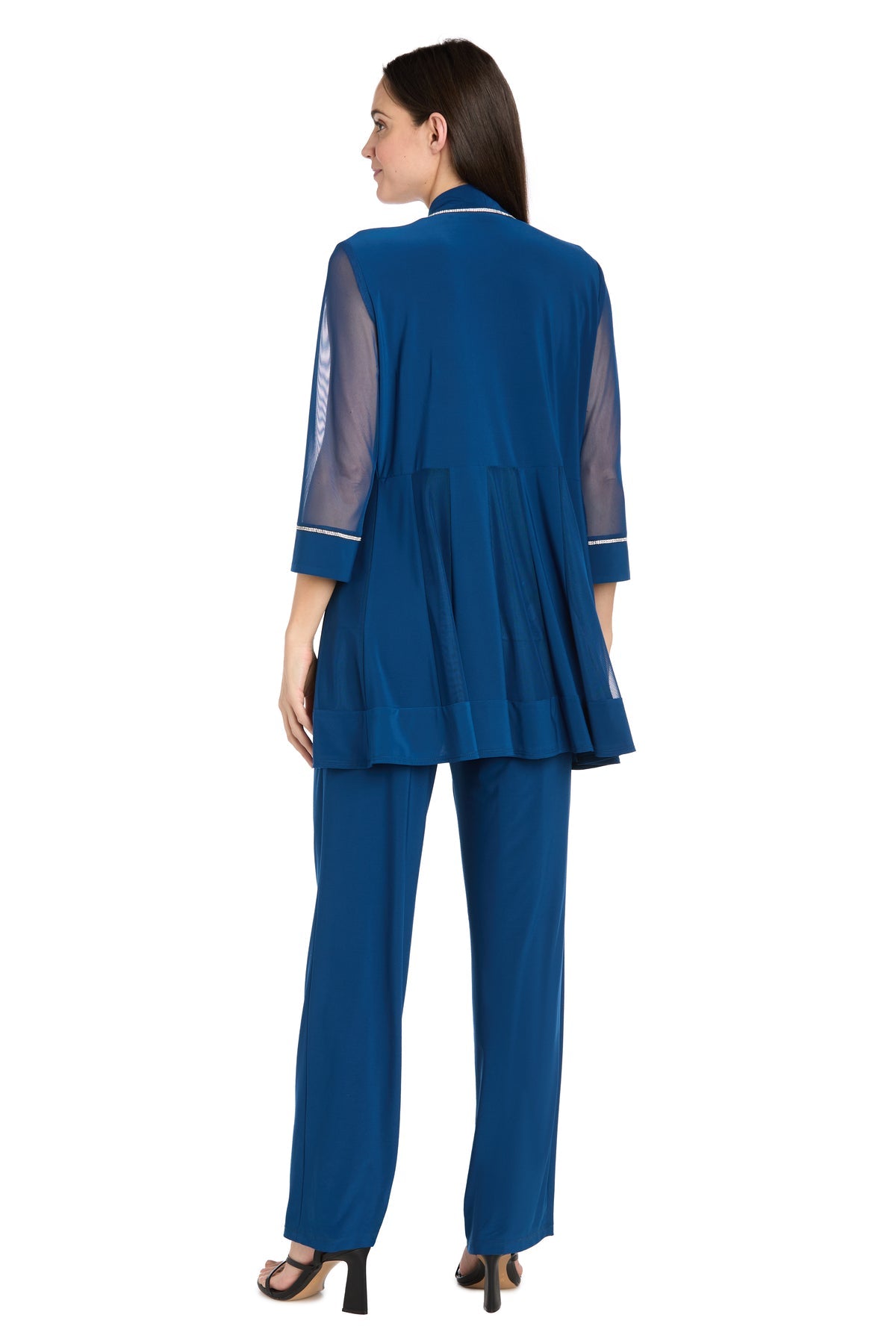 Pant Suit Long Mother of the Bride Formal Pant Suit Peacock