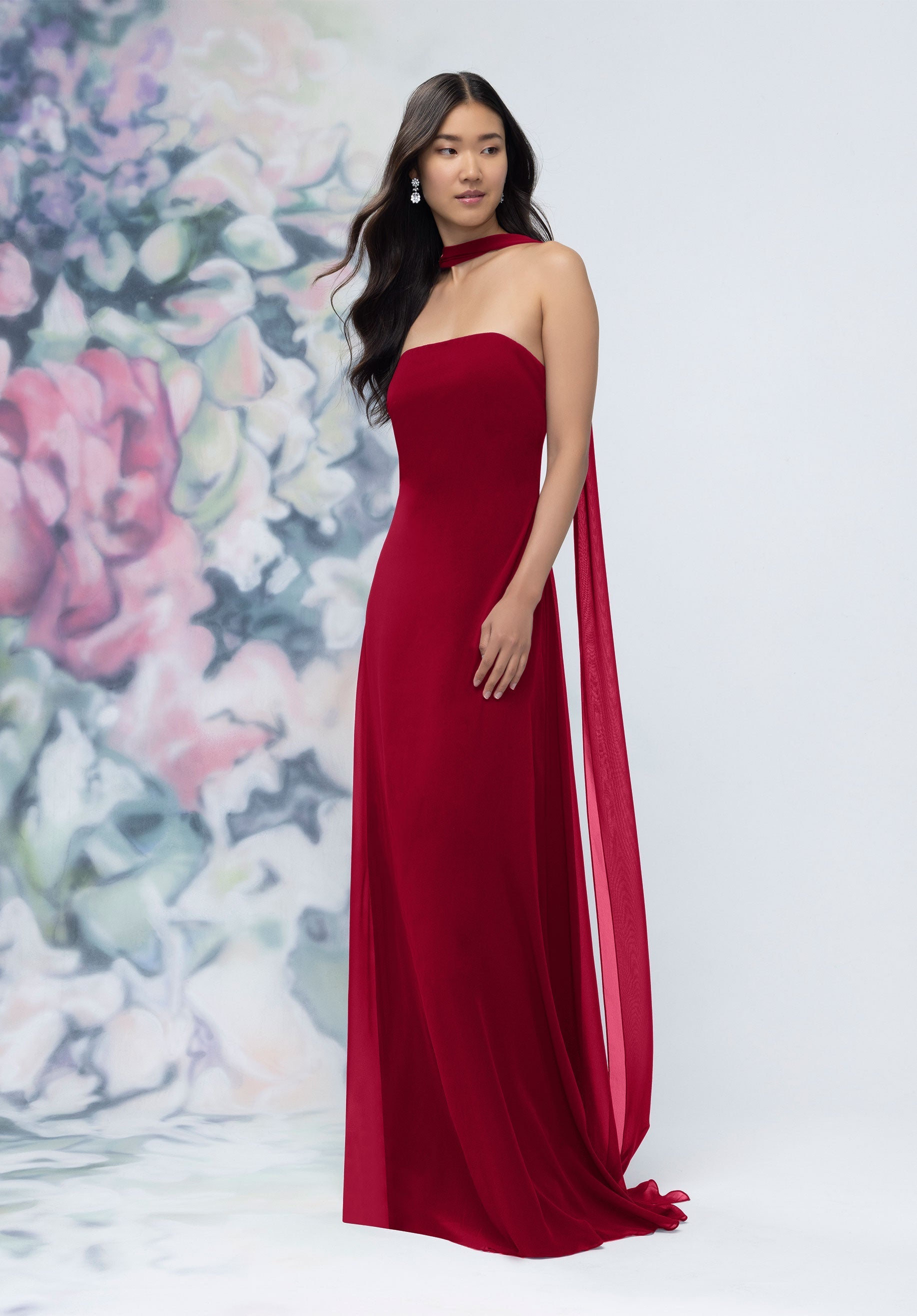 Formal Dresses Long Evening Formal Dress MGNY Madeline Gardner New York 3030002 Claret