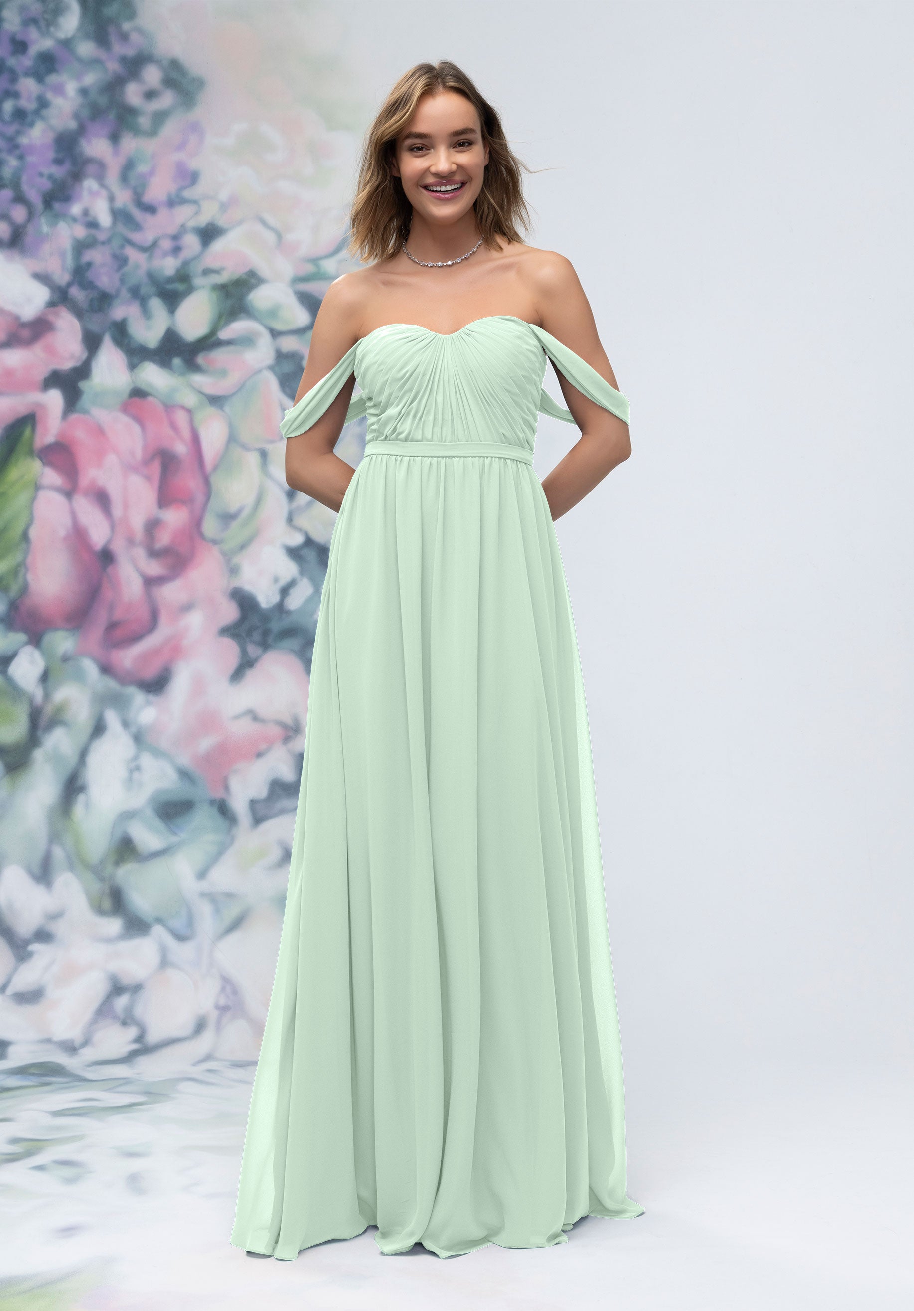 Formal Dresses Long A Line Evening Formal Dress MGNY Madeline Gardner New York 3030003 Sea Glass