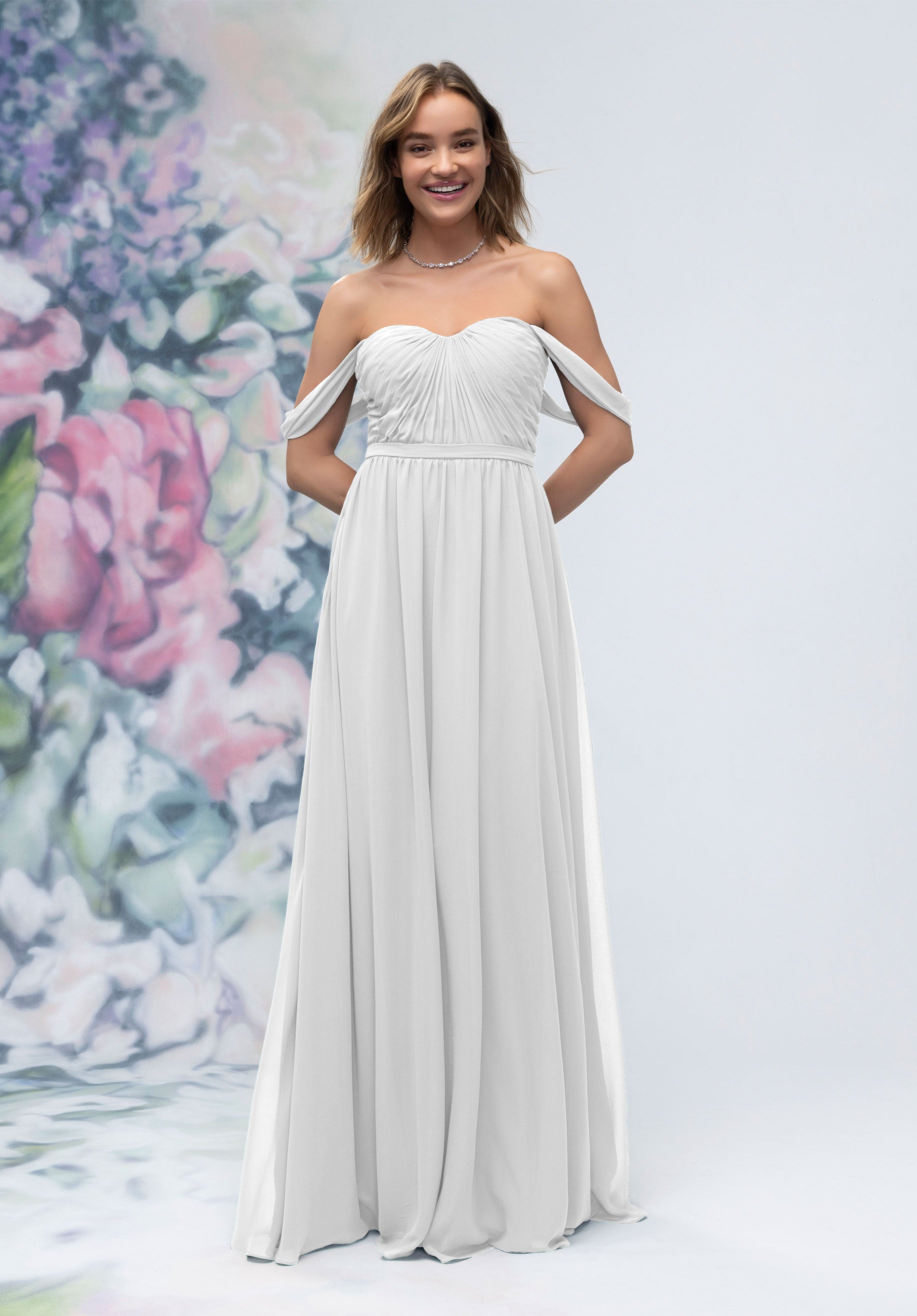 Wedding Dresses Long A Line Bridal Wedding Dress MGNY Madeline Gardner New York 3030003 White