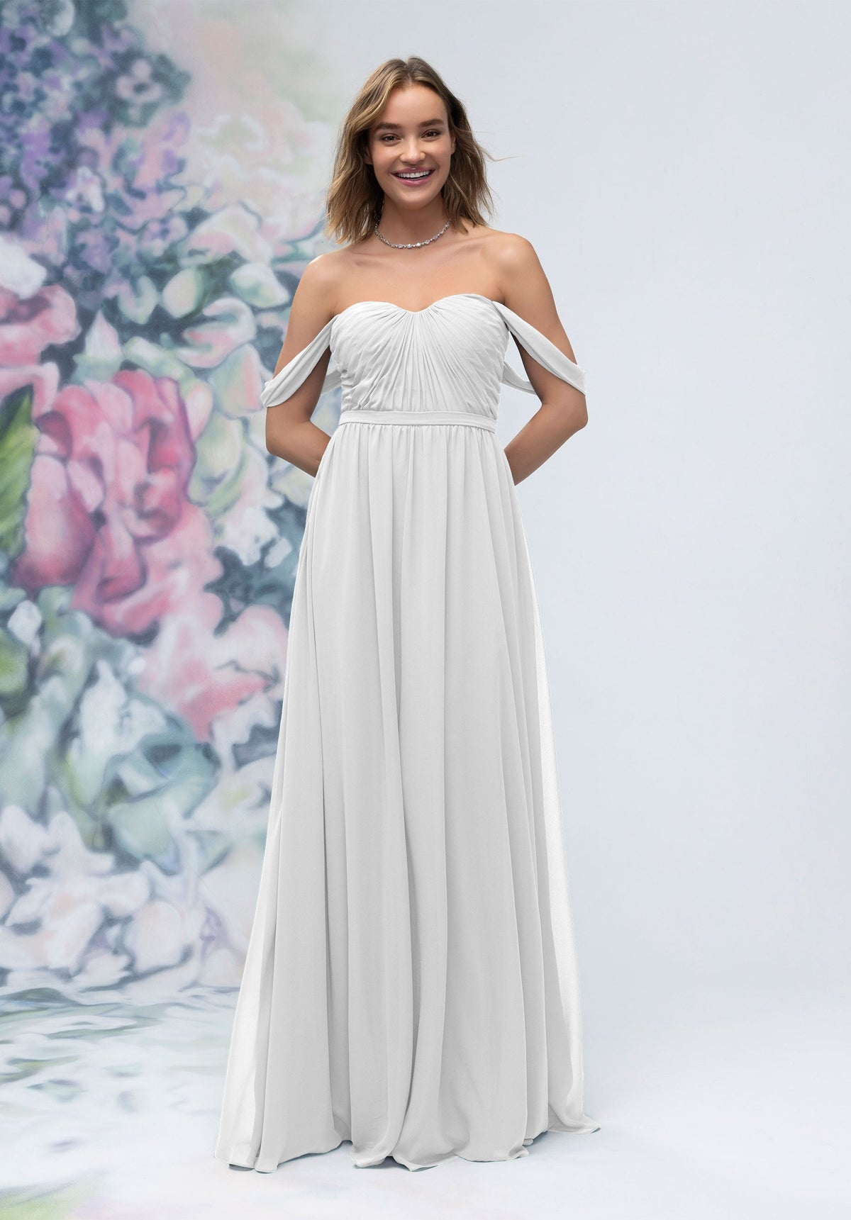 Wedding Dresses Long A Line Bridal Wedding Dress MGNY Madeline Gardner New York 3030003 White