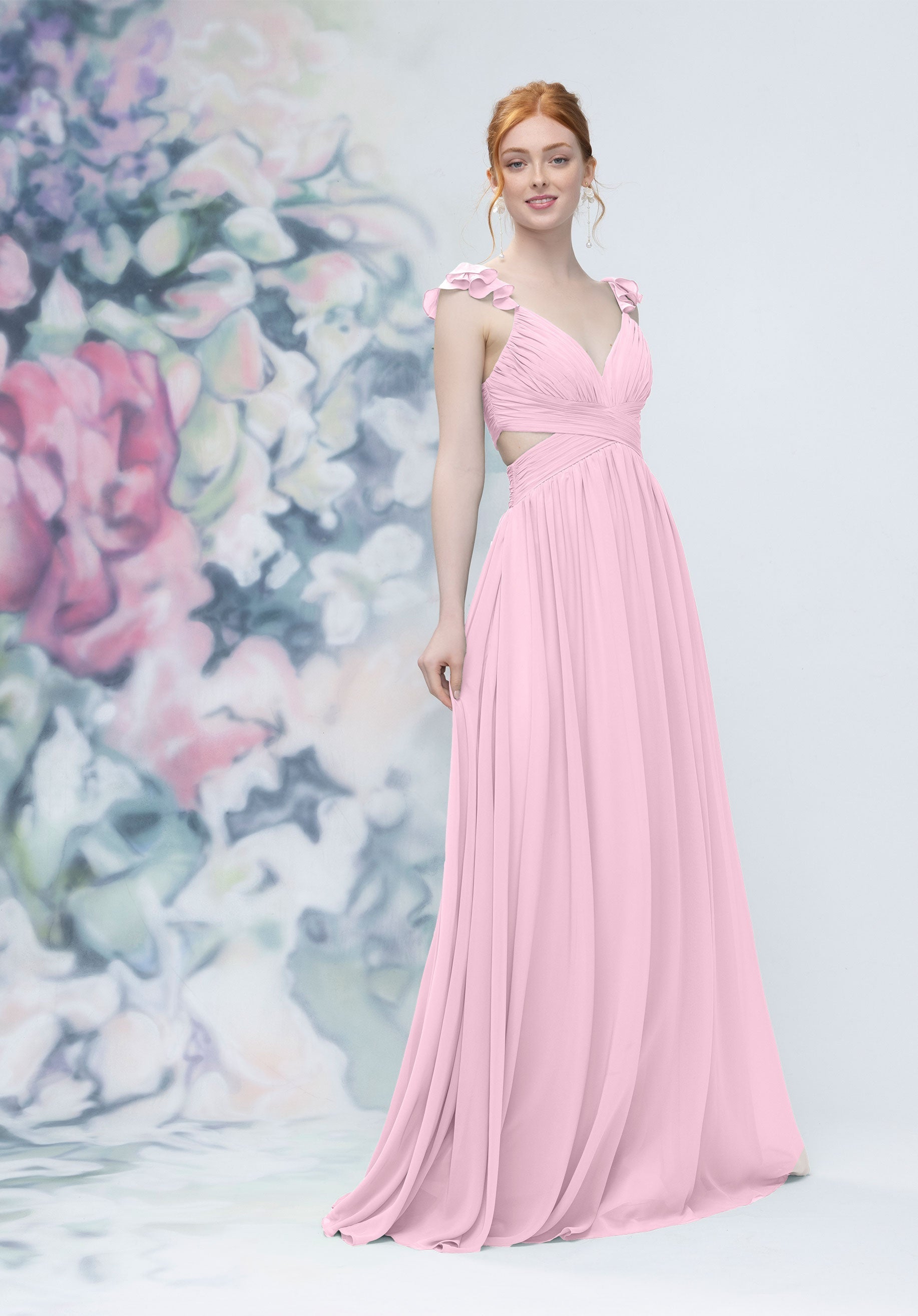 Formal Dresses Long Pleated Evening Formal Dress MGNY Madeline Gardner New York 3030004 Blossom