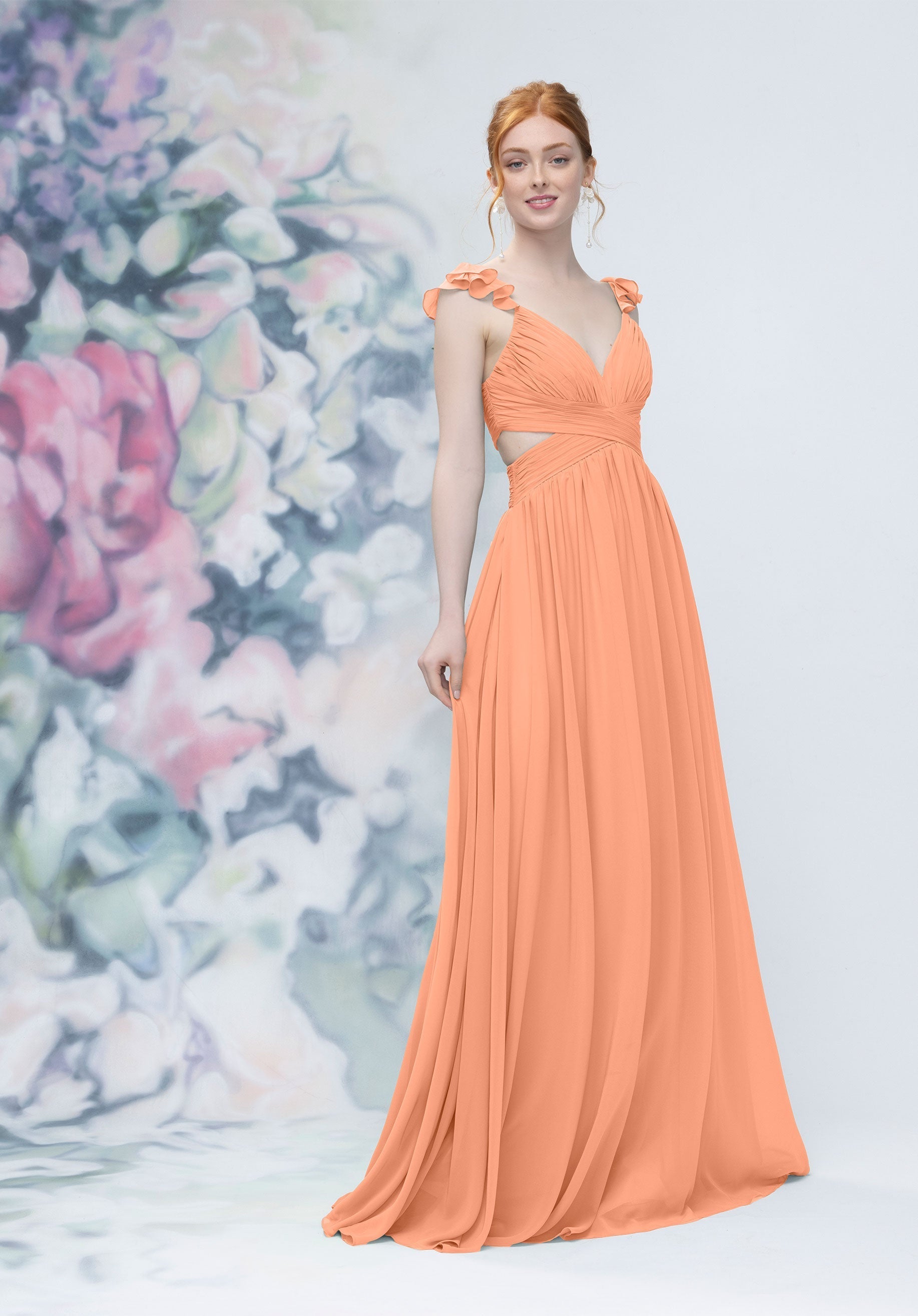 Evening Long Pleated Formal Dress MGNY Madeline Gardner New York 3030004