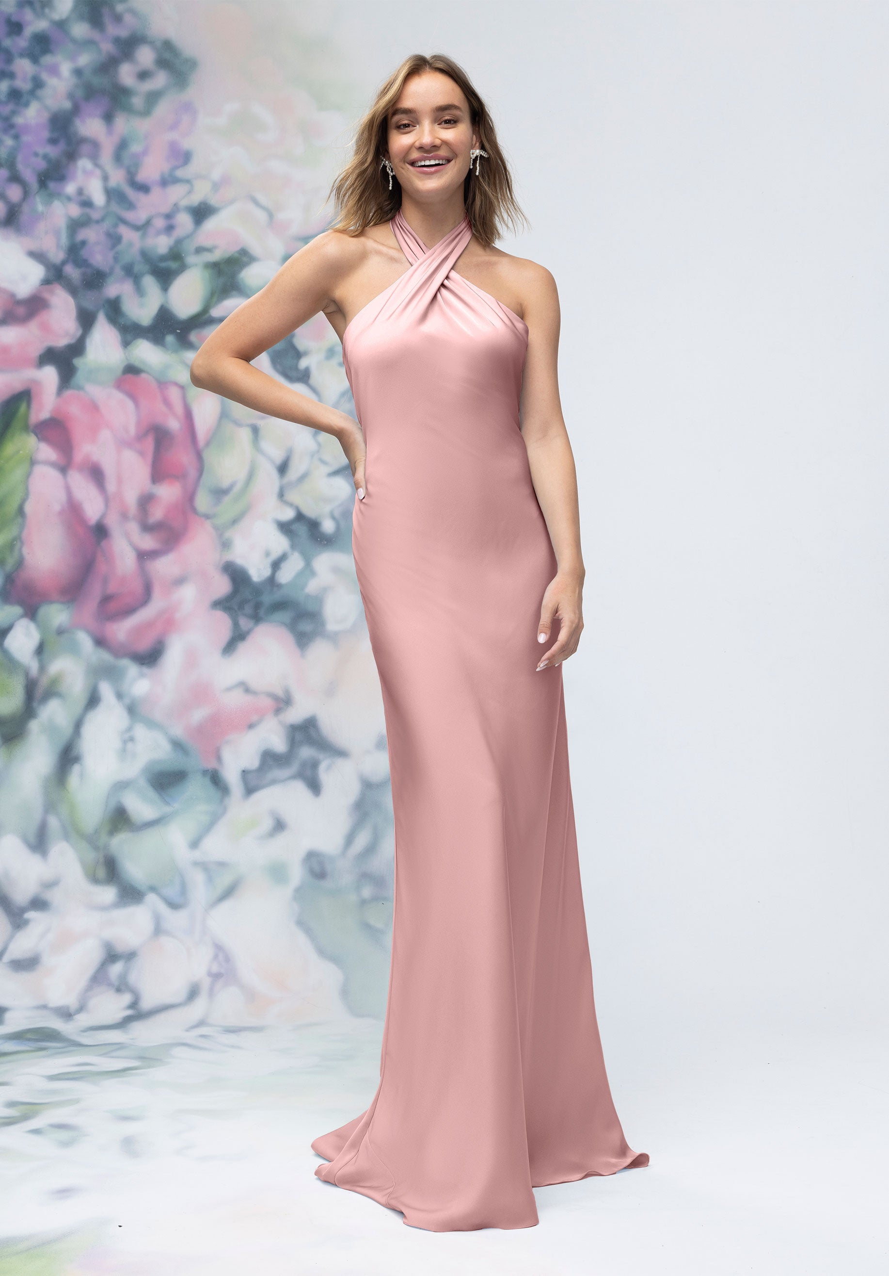 Formal Dresses Long Evening Fitted Formal Dress MGNY Madeline Gardner New York 3030005 Desert Rose