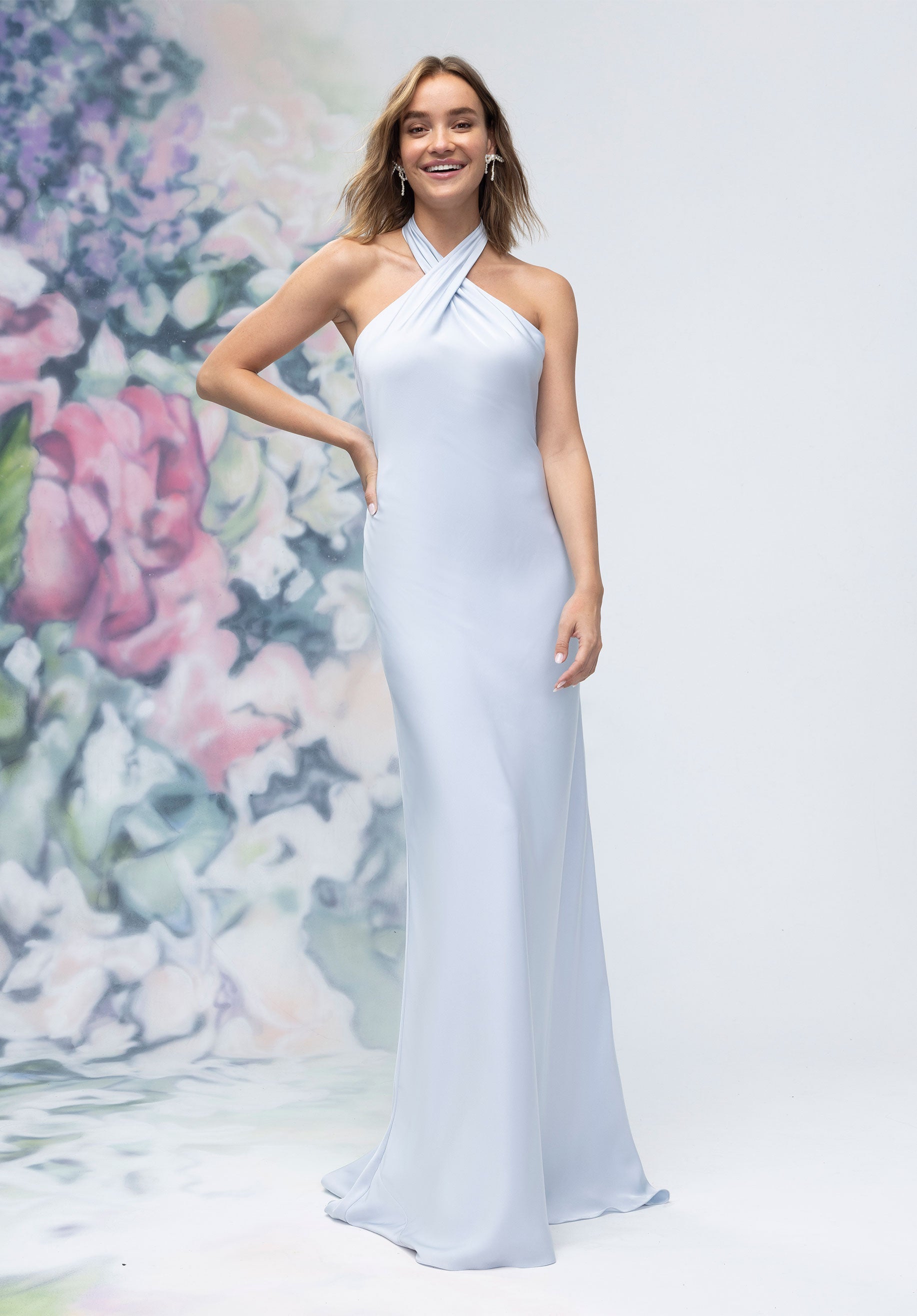 Formal Dresses Fitted Long Evening Formal Dress MGNY Madeline Gardner New York 3030005 Fog