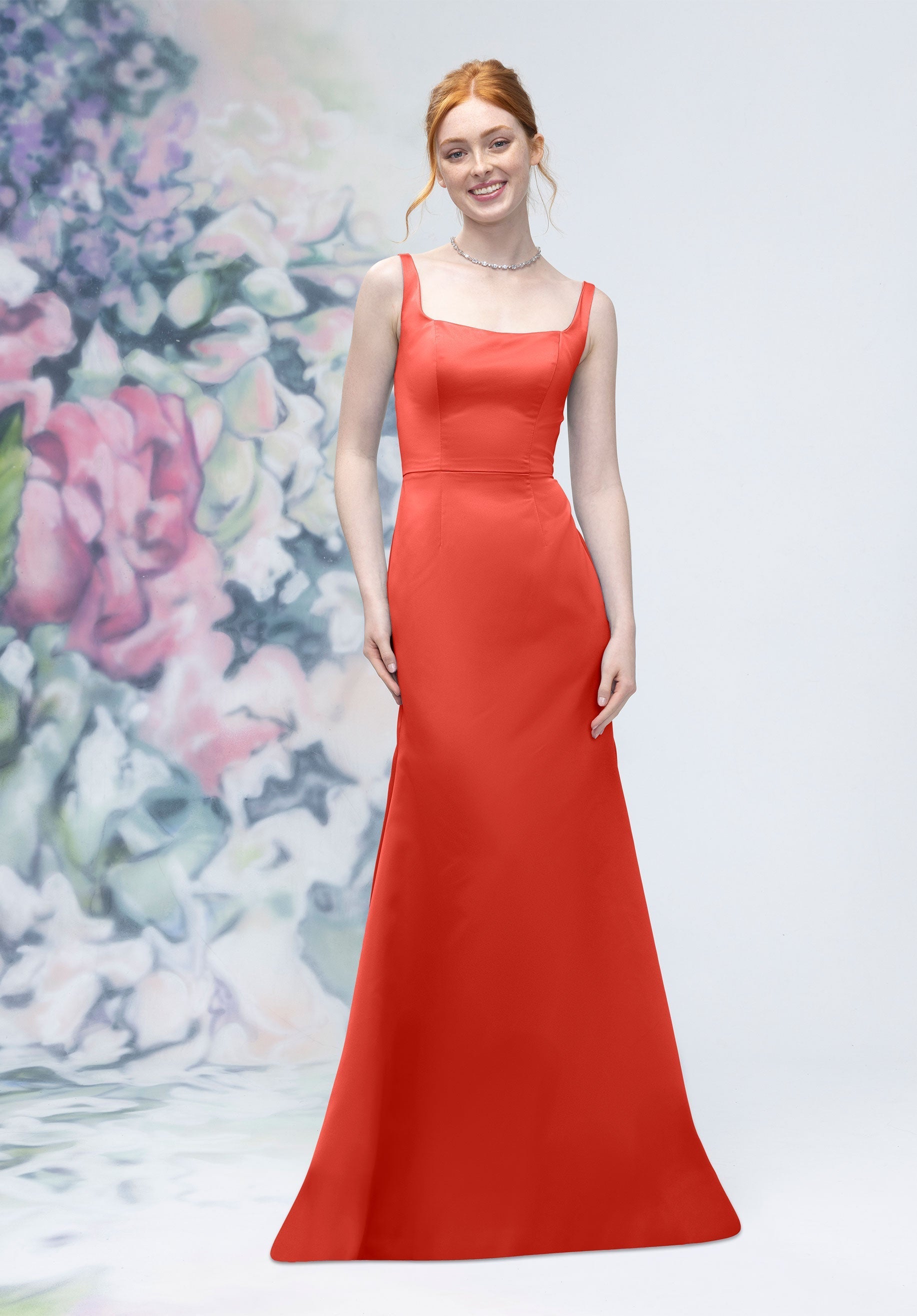 Formal Dresses Long Formal A line Dress MGNY Madeline Gardner New York 3030006 Cinnamon