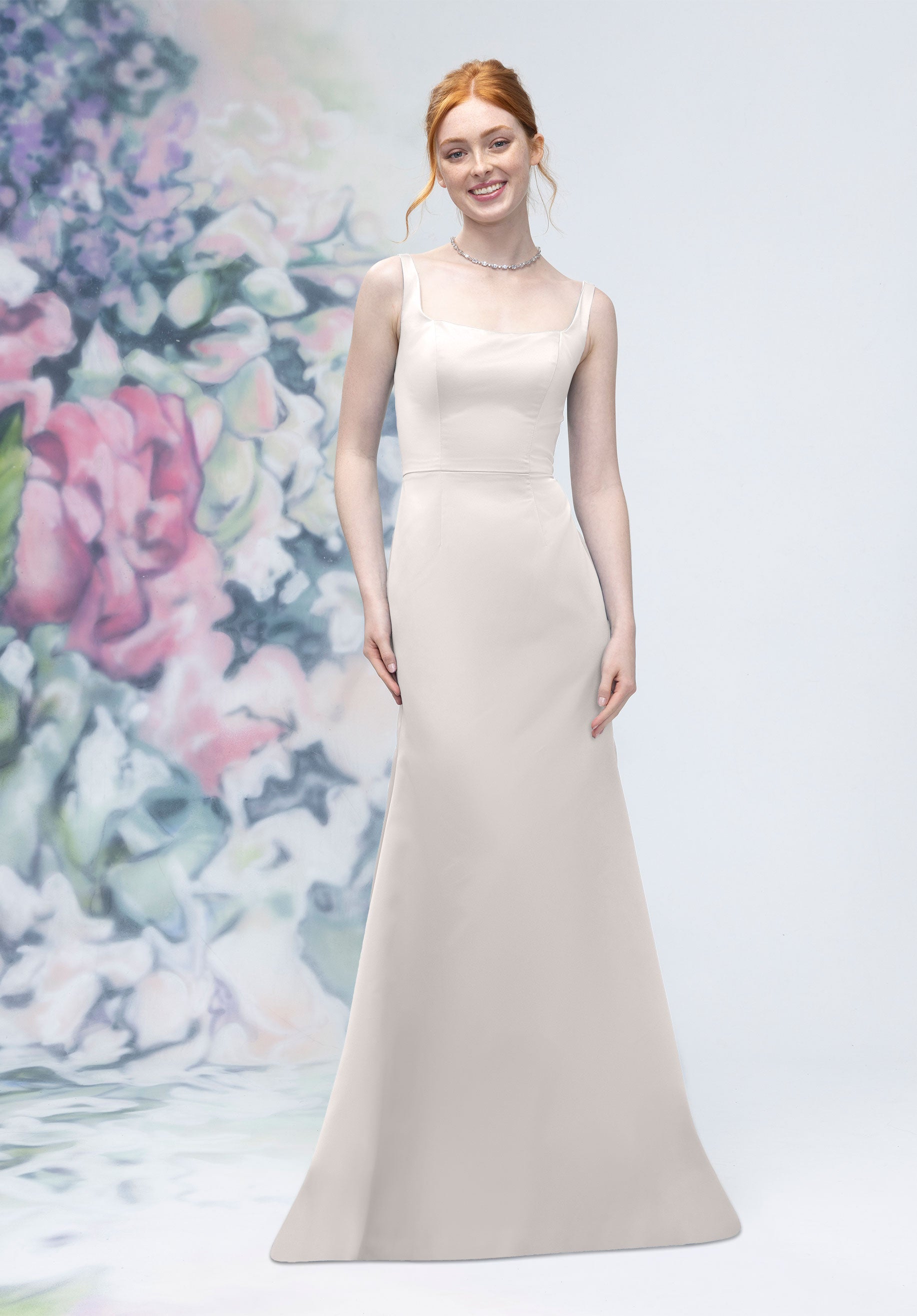 Formal Dresses Long A line Formal Evening Dress MGNY Madeline Gardner New York 3030006 Silver
