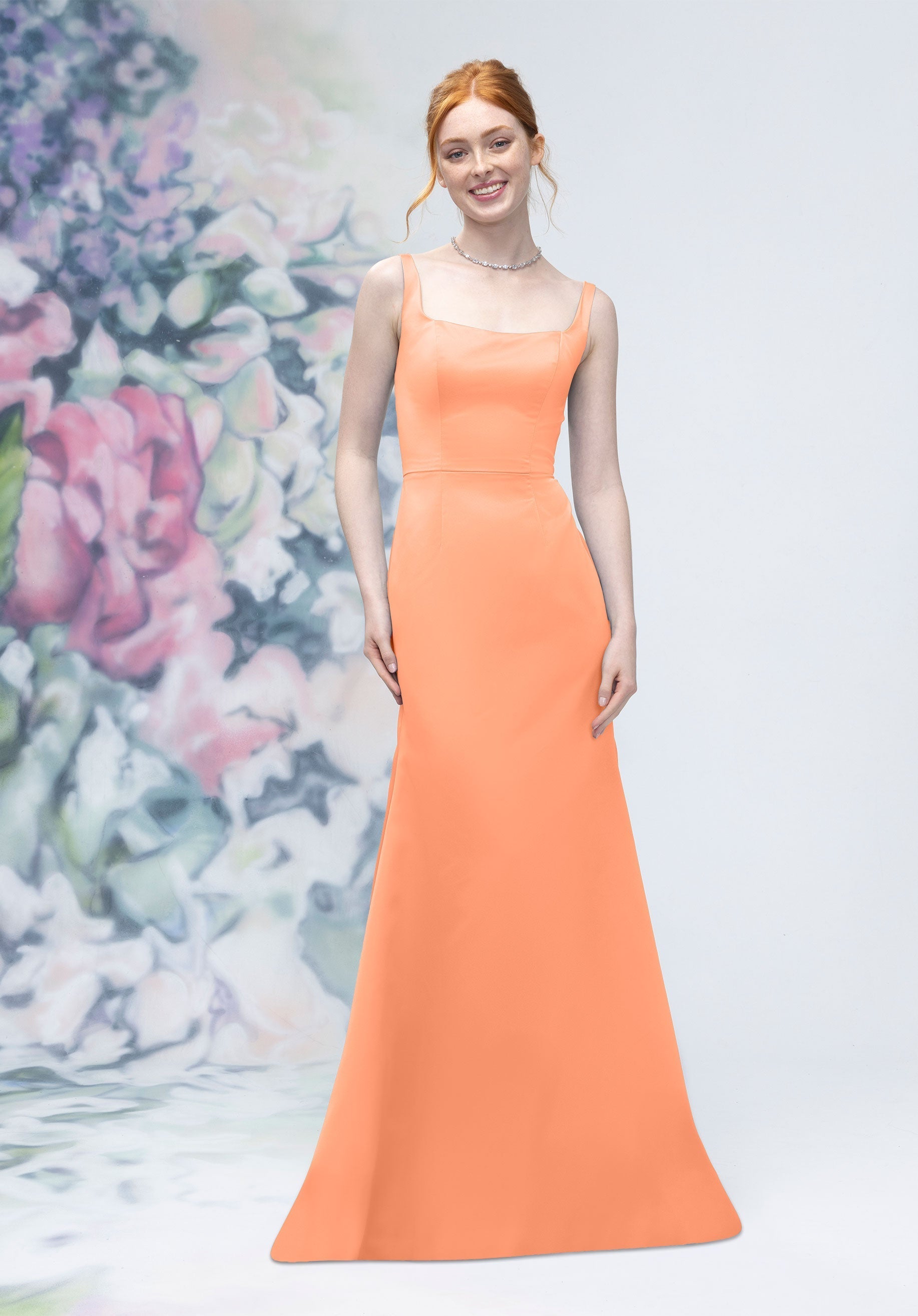 Formal Dresses Formal A line Long Dress MGNY Madeline Gardner New York 3030006 Peach