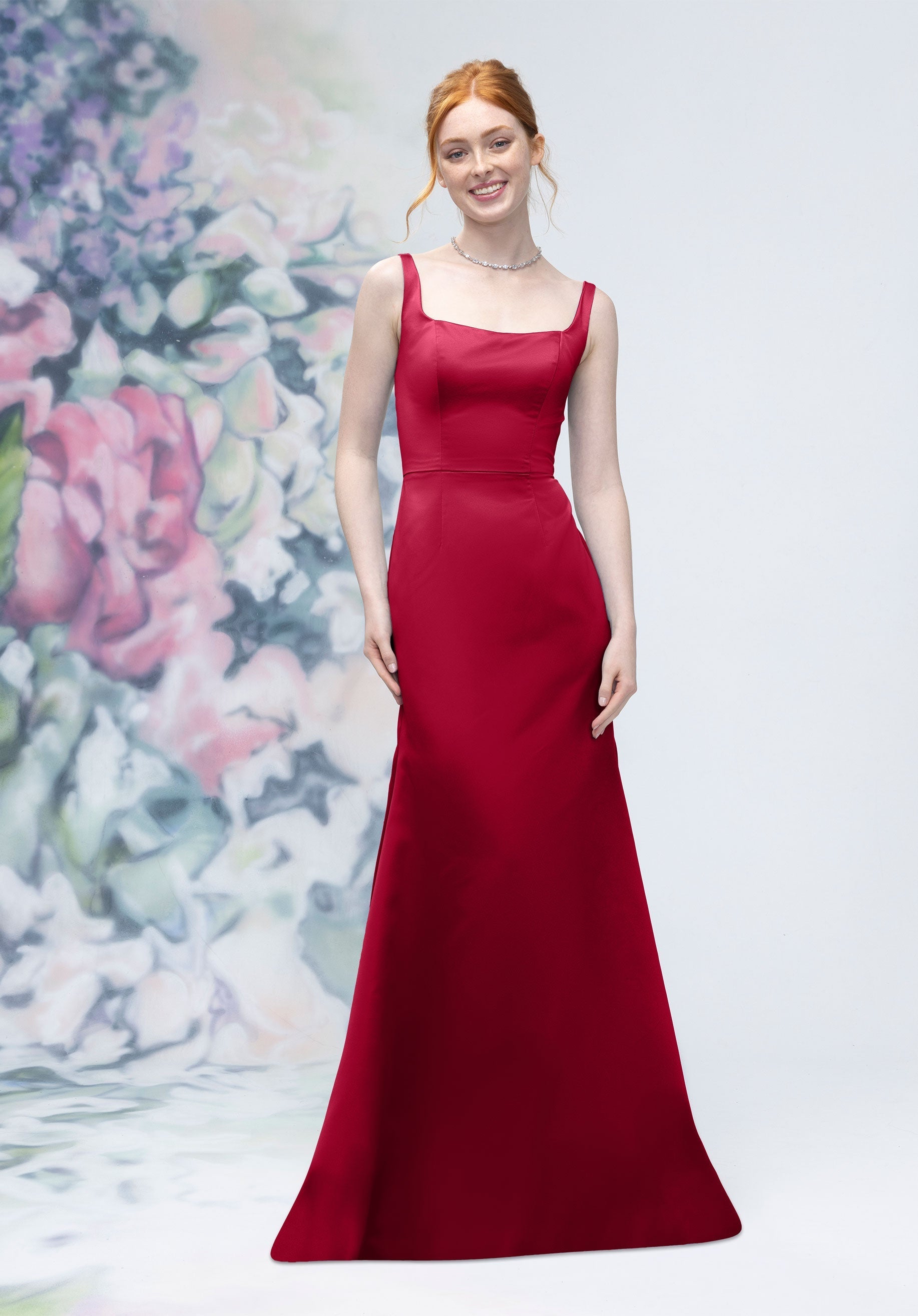 Formal Dresses A line Long Formal Dress MGNY Madeline Gardner New York 3030006 Claret