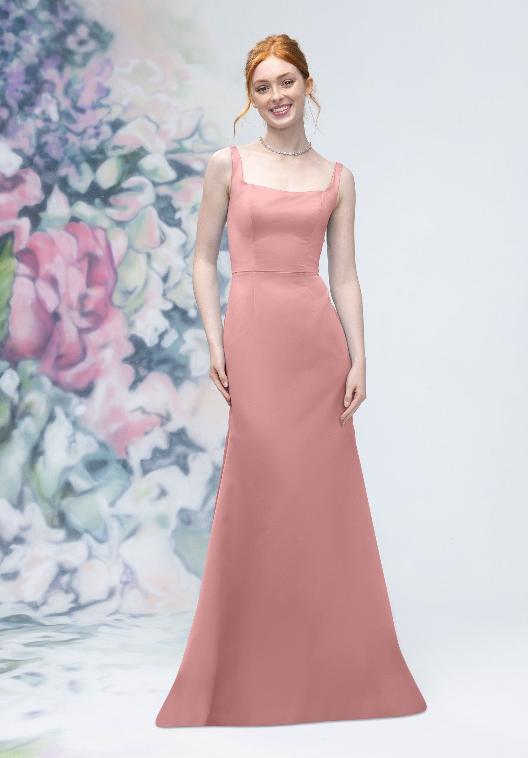 Formal Dresses A line Long Formal Dress MGNY Madeline Gardner New York 3030006 Desert Rose