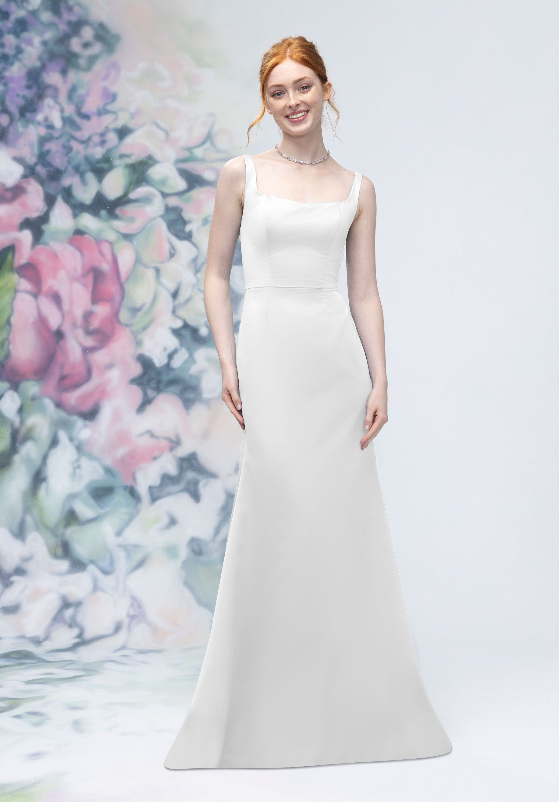 Wedding Dresses Long Evening A line Wedding Dress MGNY Madeline Gardner New York 3030006 White