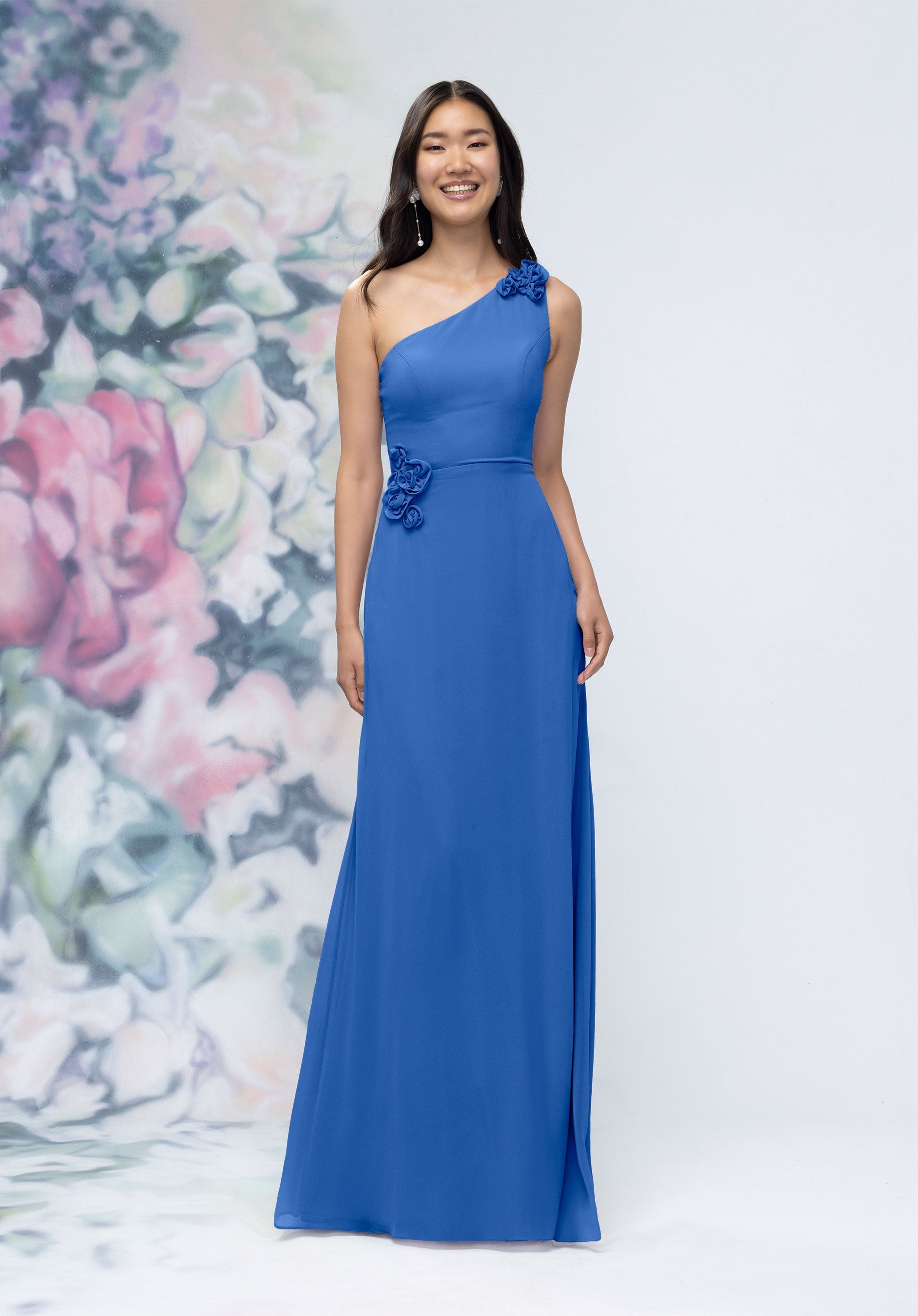 MGNY Madeline Gardner New York 3030012 3D Floral Long Formal Dress - Amalfi / 12
