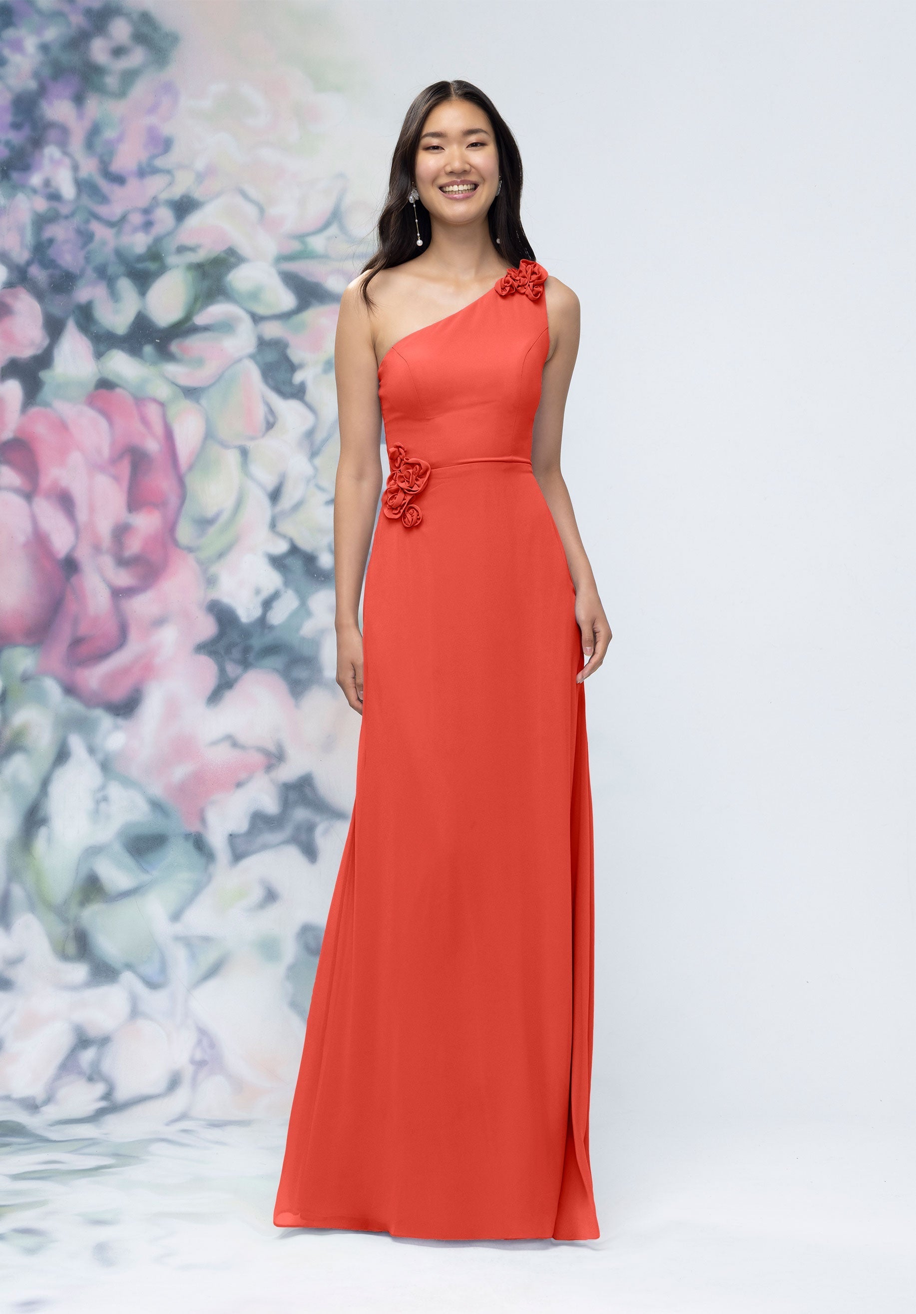 Formal Dresses Long 3D Floral Formal Evening Dress Cinnamon