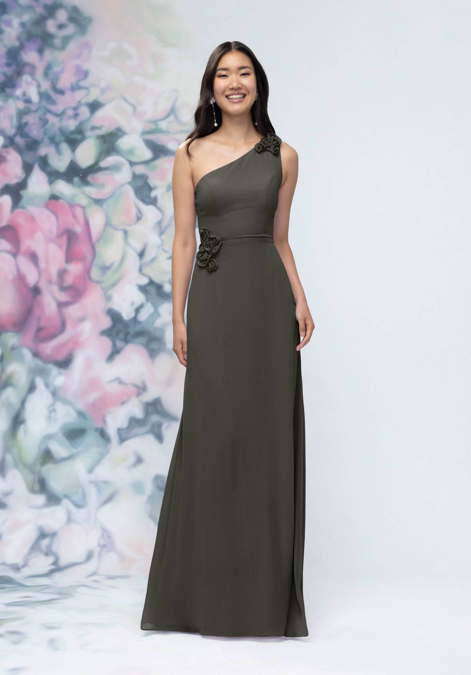 MGNY Madeline Gardner New York 3030012 3D Floral Long Formal Evening Dress