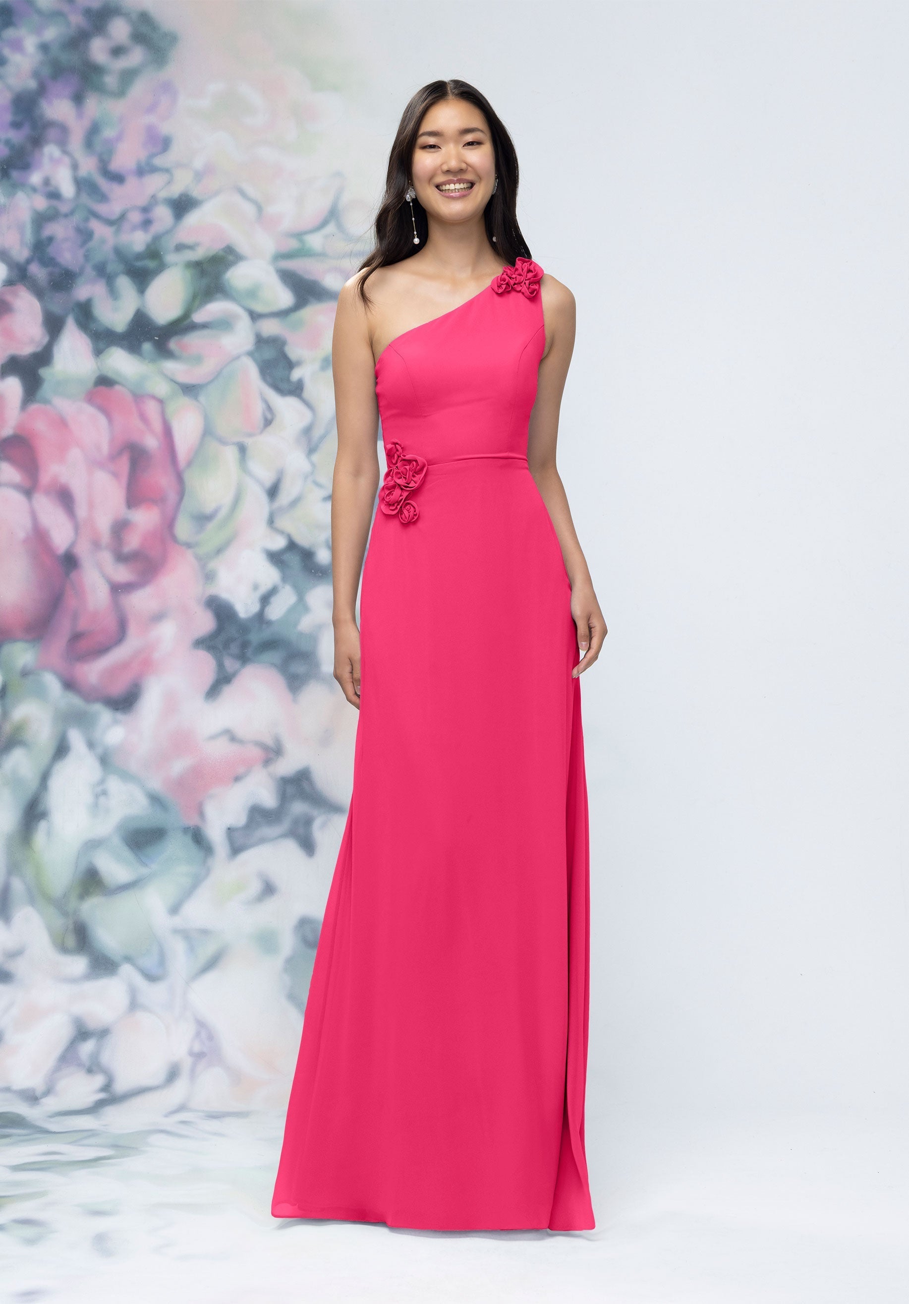 MGNY Madeline Gardner New York 3030012 3D Floral Long Formal Dress
