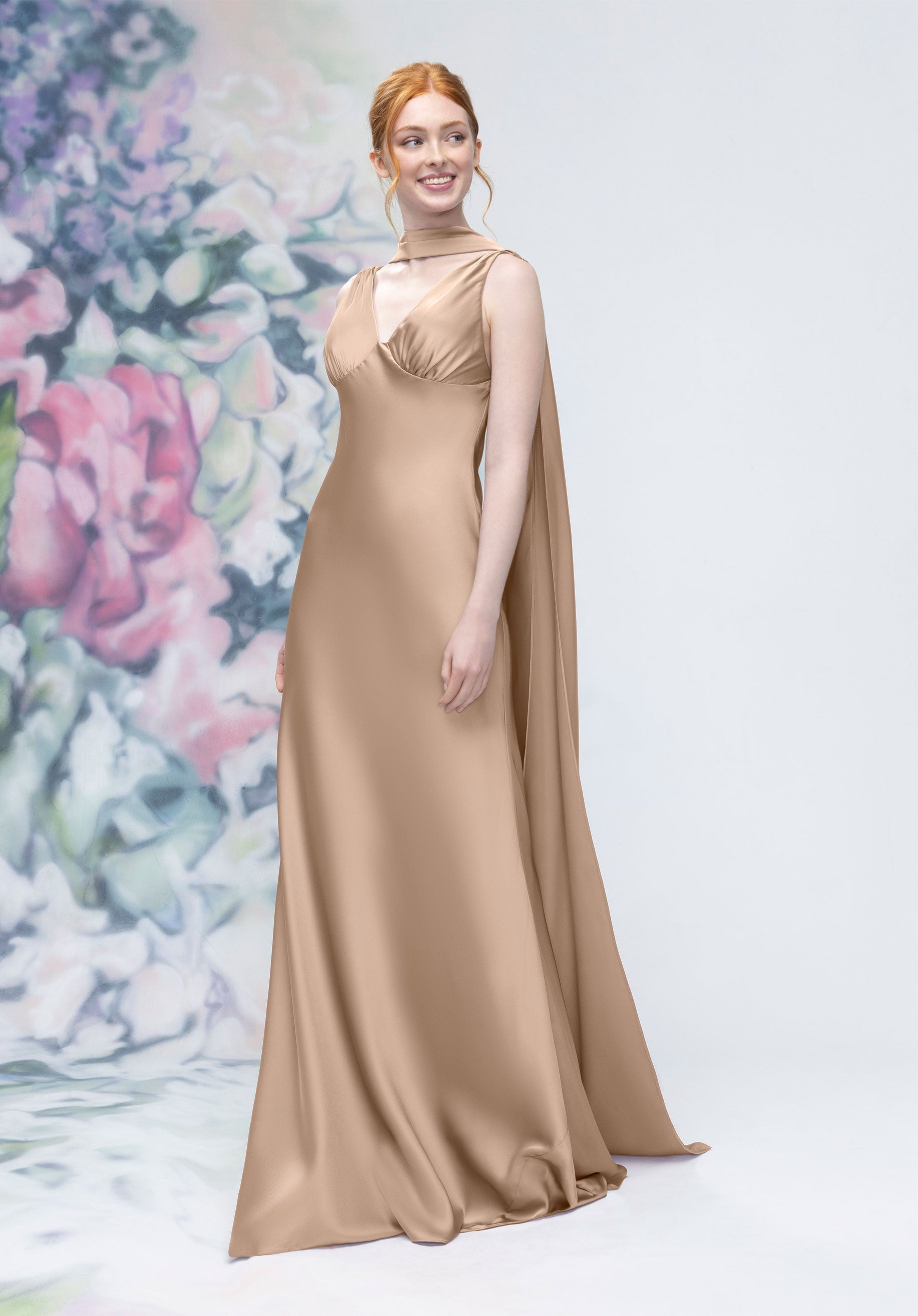 Formal Dresses Evening Long A Line Formal Dress Latte-Satin-3030016-Cowl