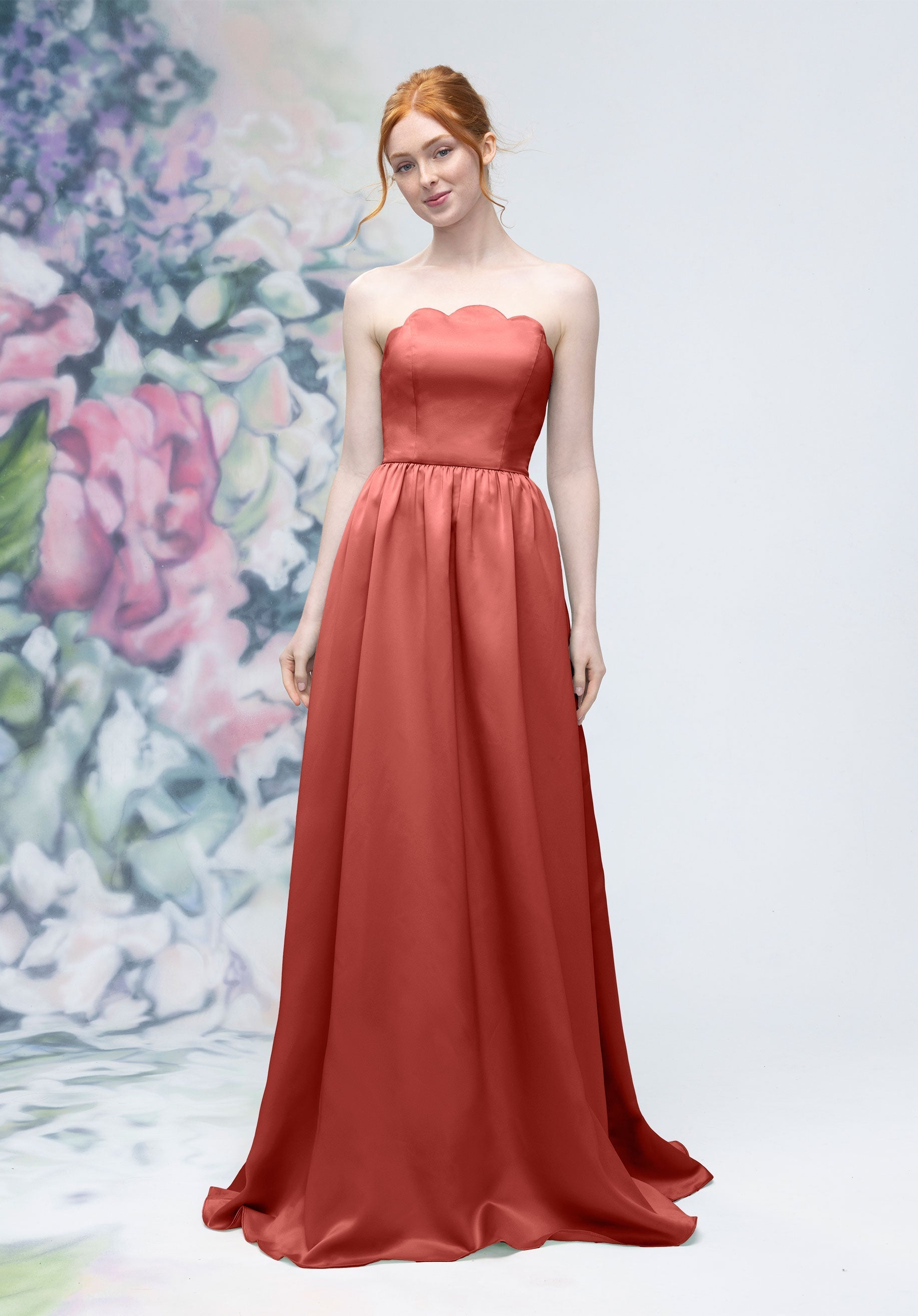 Prom Dresses Long Formal Corset Evening Prom Dress Terra Cotta