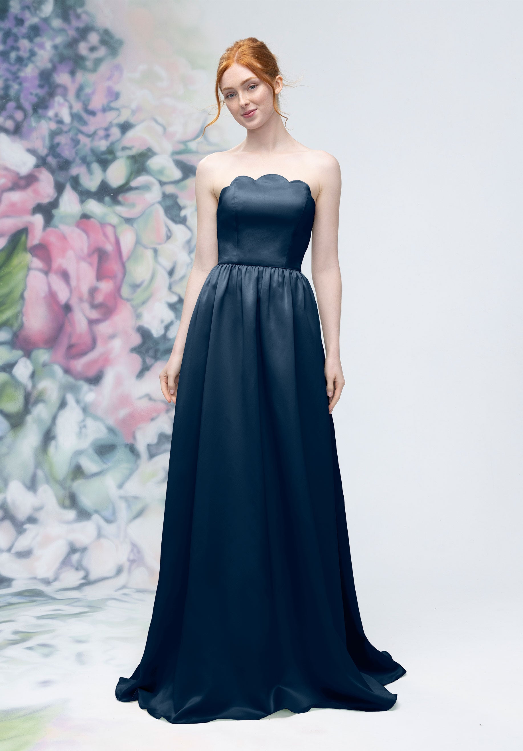 Prom Dresses Long Formal Corset Prom Dress Navy