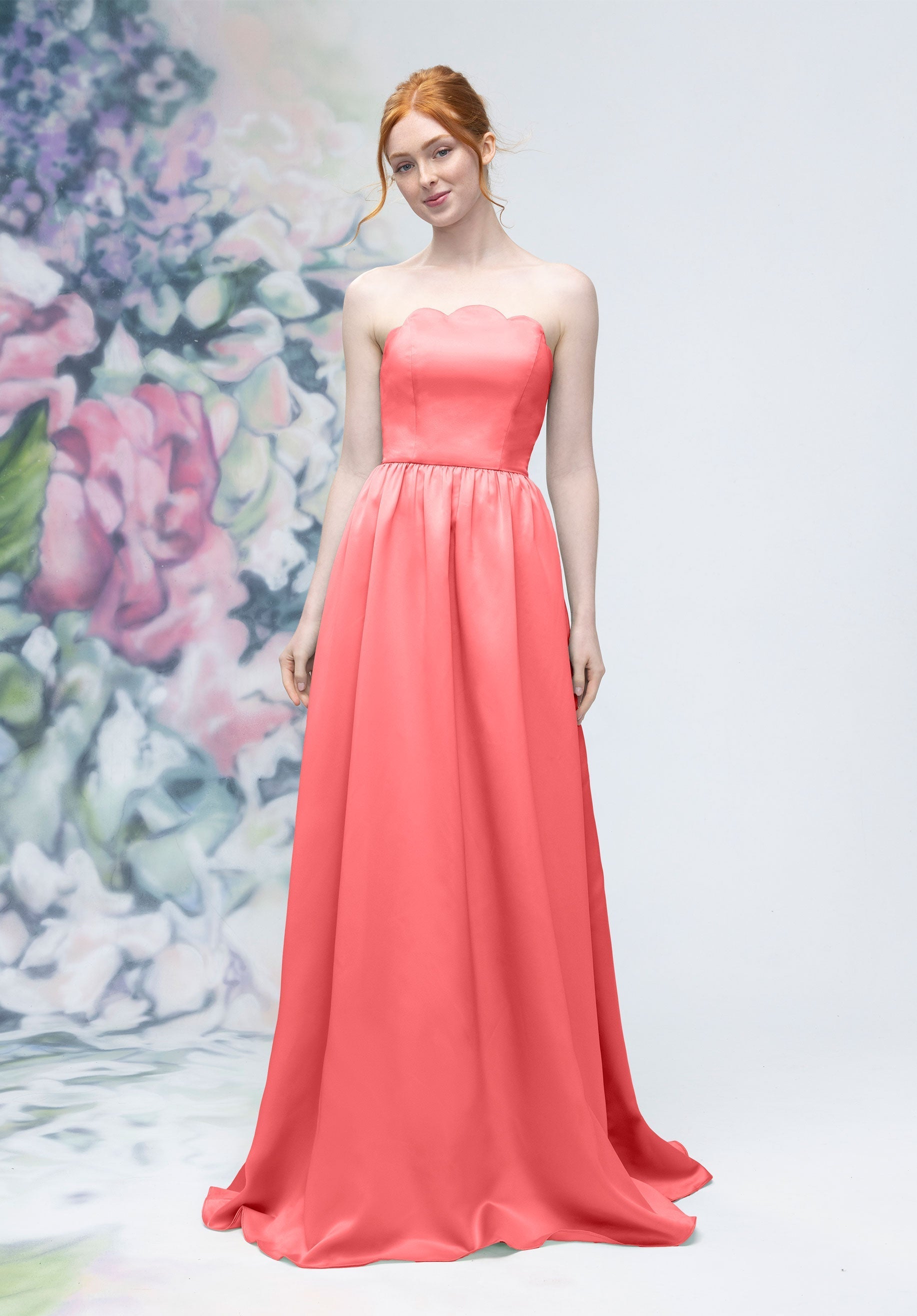 Prom Dresses A Line Prom Corset Long Formal Dress Cantaloupe