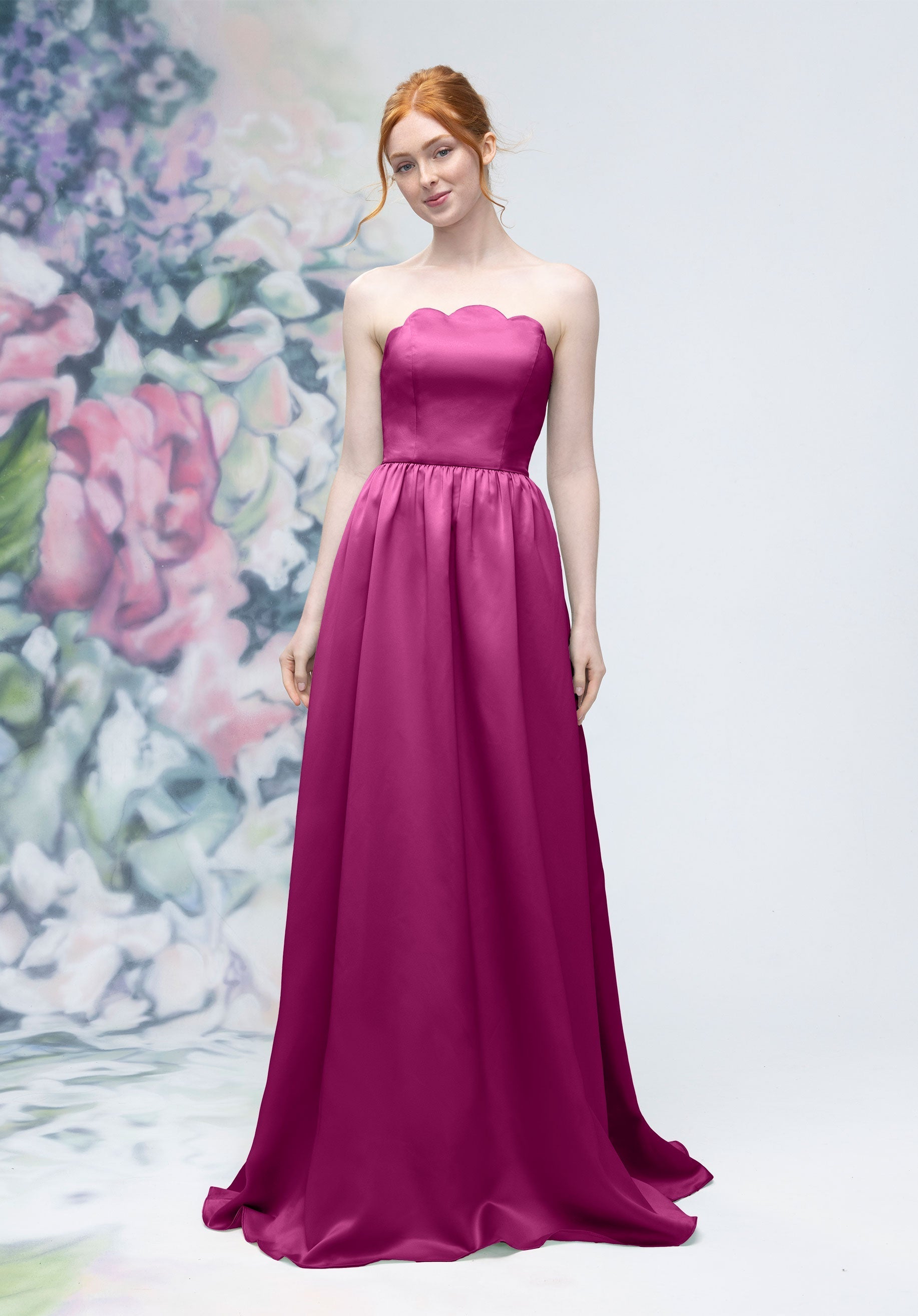 Prom Dresses A Line Long Formal Corset Prom Dress Mulberry