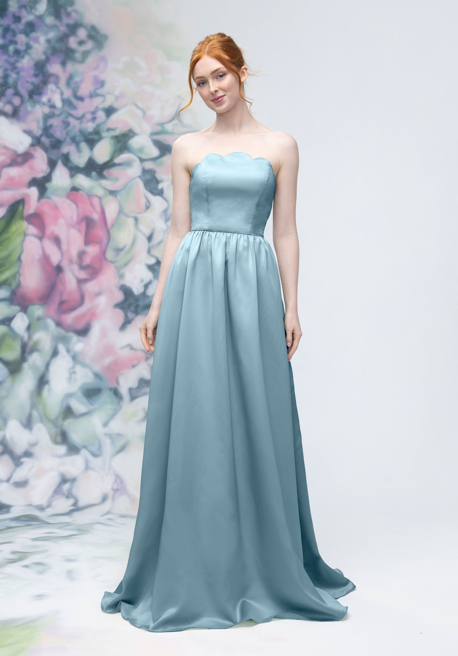 Prom Dresses Long Formal Corset A Line Prom Dress Slate