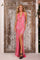 Prom Dresses Fitted Sequin Long Formal Slit Prom Dress Glossy Pink