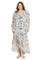 Plus Size Dresses High Low Floral Formal Jacket Plus Size Dress Slate