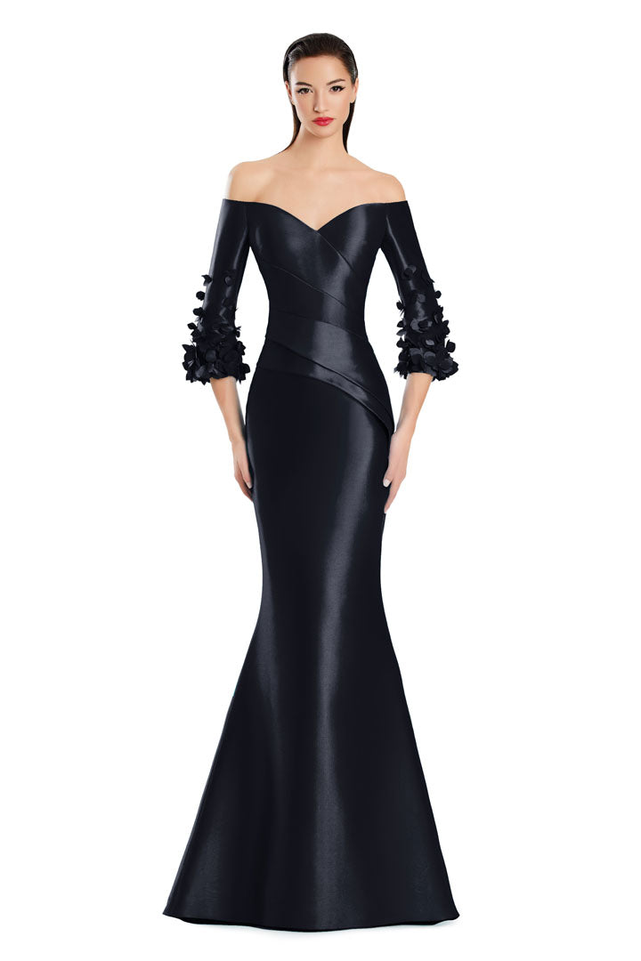 Formal Dresses Long Formal Mermaid Applique Dress Black