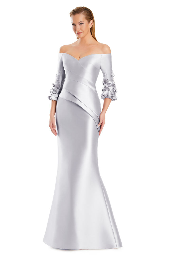 Alexander by Daymor 3049S25 Long Pleated Formal Evening Dress