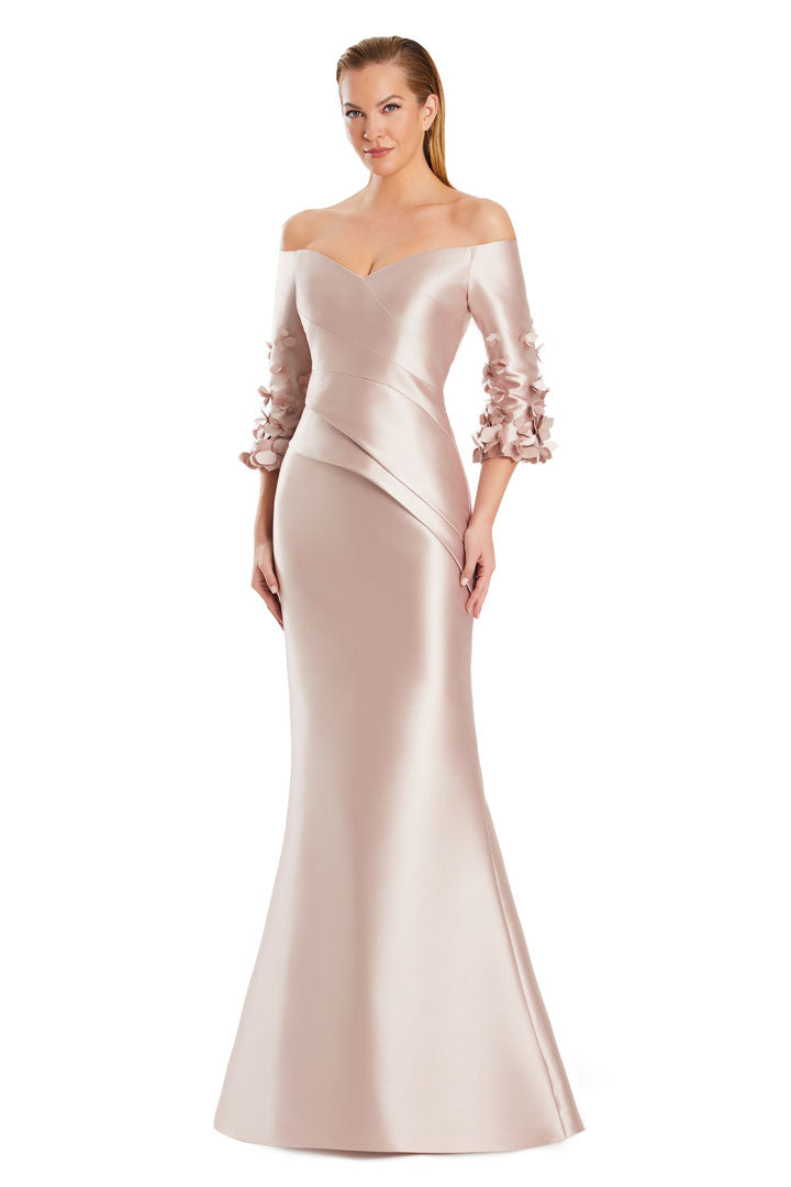 Formal Dresses Long Formal Mermaid Applique Dress Silver Peony