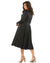 Plus Size Dresses Fabulouss Long Sleeve Formal Midi Length Dress Sale Black