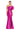 Formal Dresses Long Evening Gown Slit Formal Pleated Dress Fuchsia