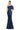 Formal Dresses Long Evening Gown Slit Formal Pleated Dress Navy