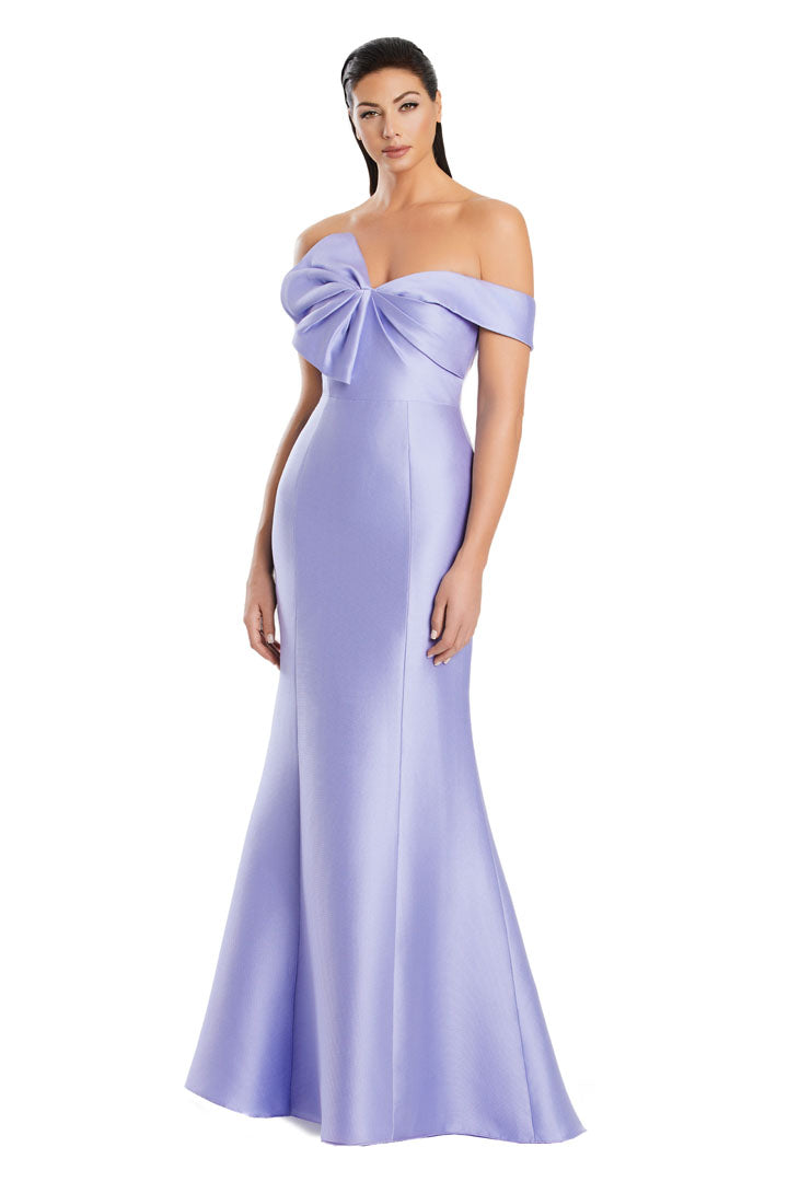 Alexander by Daymor 3052S25 Pleated Long Formal Mermaid Prom Evening Dress