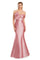 Prom Dresses Pleated Long Formal Mermaid Prom Evening Dress Strawberry Ice