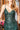 Cocktail Dresses Fitted Short Printed Glitter Cocktail Dress Emerald