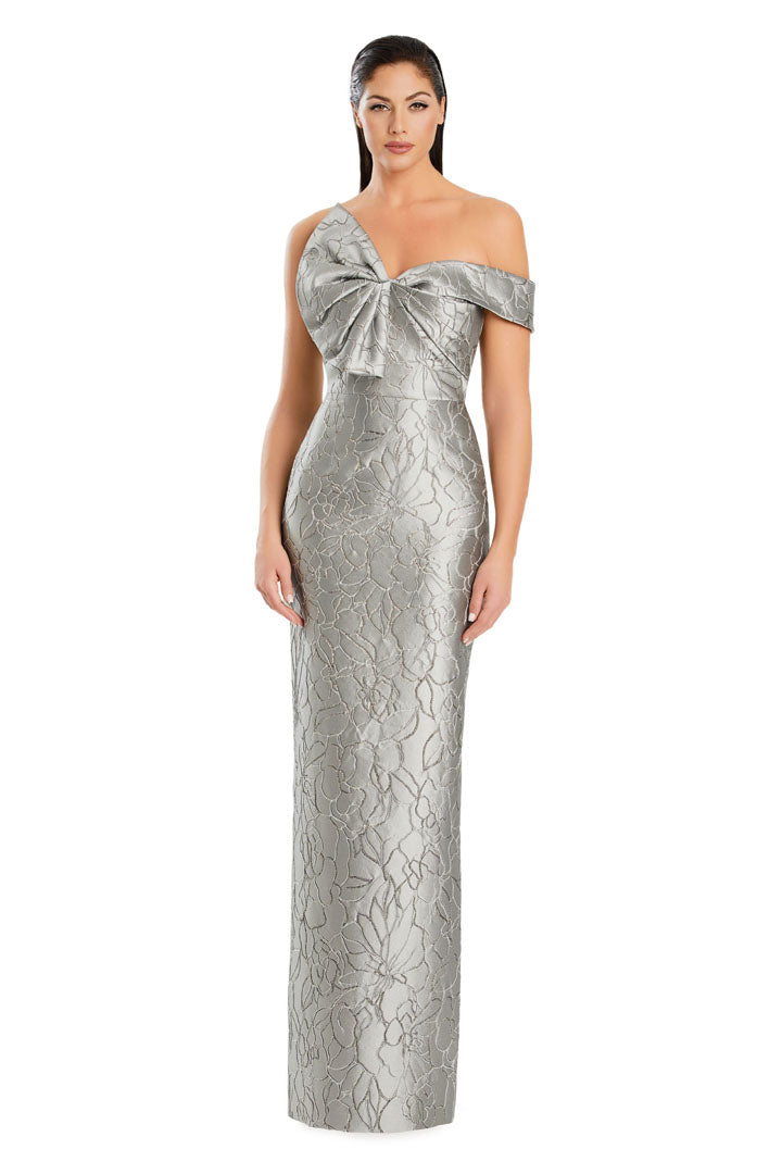 Formal Dresses Fitted Slit Formal Long Evening Dress Taupe/Gold