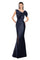 Formal Dresses Mermaid Long Formal Pleated Evening Dress Navy
