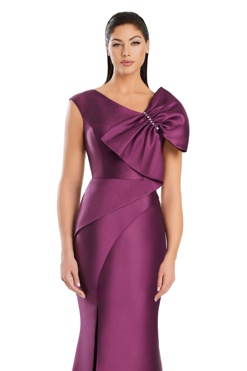 Formal Dresses Mermaid Long Formal Pleated Evening Dress Plum
