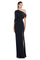 Formal Dresses Fitted Long Evening Gown Slit Formal Dress Black