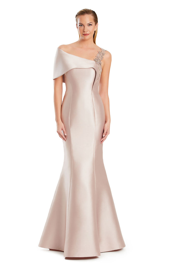 Prom Dresses Mermaid Long Formal Beaded Floral Prom Dress Silver Peony
