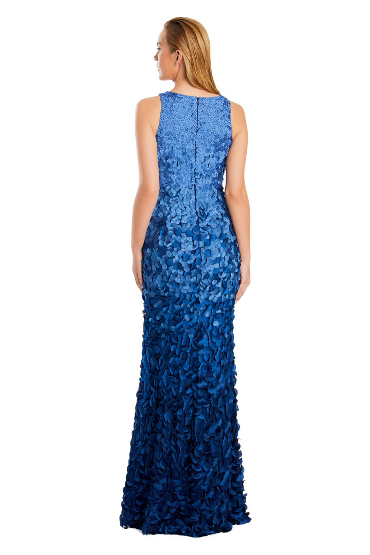 Formal Dresses Long Formal Two Tone Evening Dress Blue/Multi